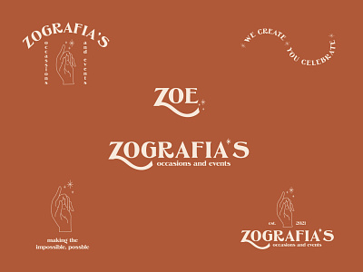 Zografia's unchosen logo kit branding design graphic design illustration logo typography