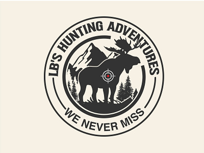 Hunting Adventures T-shirt and logo Design graphic design huntinglife logo