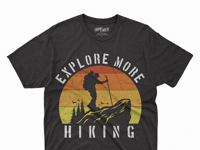 Hiking T shirt design