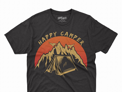 Happy Camper Bulk T shirt Design bulk bulktee camper camperlife campervan camping intagestyle mounting outdoor adventure roadtrip travel tshirt tshirtdesign vanlife vintageclothing