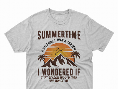 Summer fanny t shirt design adventure appare beach camping hiking