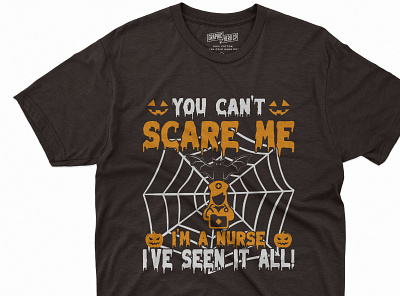 You Can't Scare me Halloween T shirt Design halloween2022