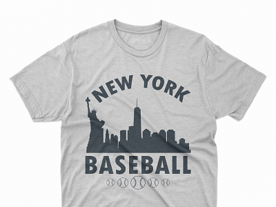 New York Baseball T shirt Design