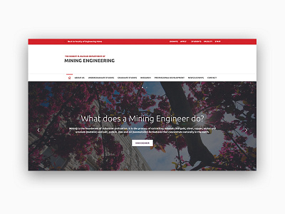 Mining Engineering design hero layout modern photoshop red website responsive ui design web web design webdesign