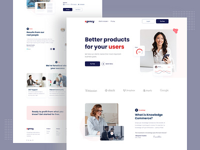 Business Digital Agency Web Template Landing Page Design