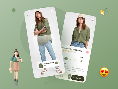 Clothing Mobile App UI Design