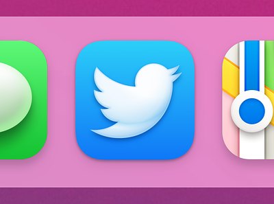 Twitter App Icon for macOS Big Sur app big sur icon twitter