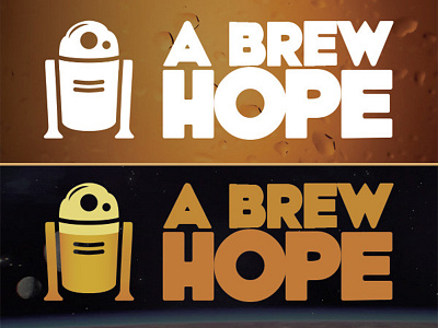 A Brew Hope Logo Concepts beer branding branding design logo star wars