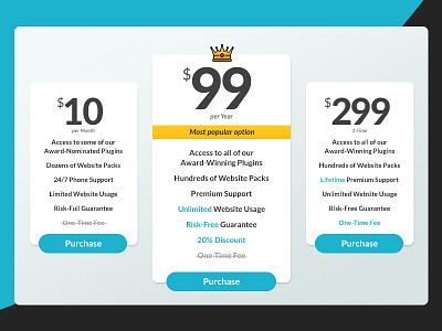 UI Challenge Day 040 - Pricing Table pricing table ui ui challenge ui design