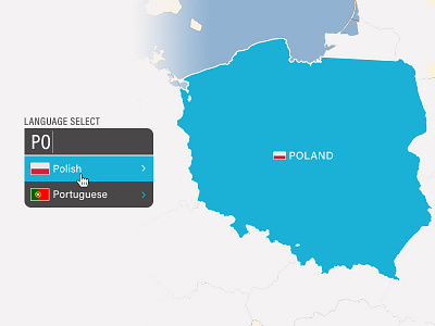 UI Challenge Day 056 - Language Select language select ui ui challenge ui design world map