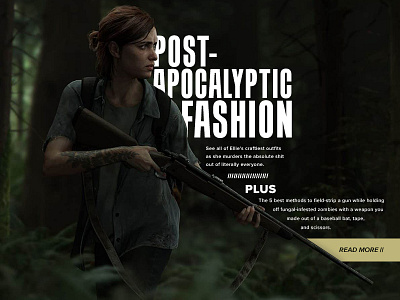 UI Design Challenge Day 063 - Fashion Header fashion design the last of us ui ui challenge ui design