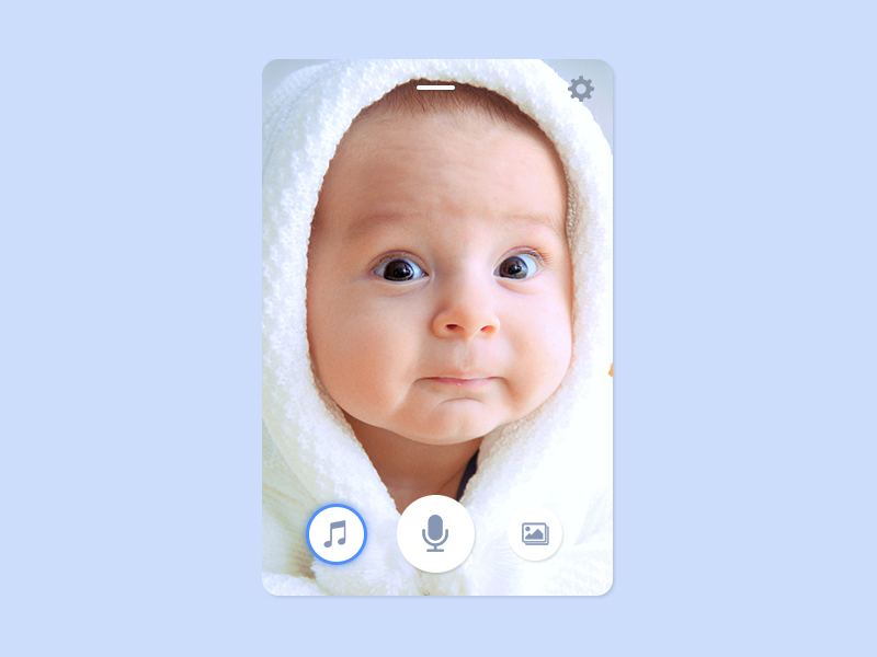 UI Challenge Day 069 - Baby Monitor by Andrew Santoro on Dribbble