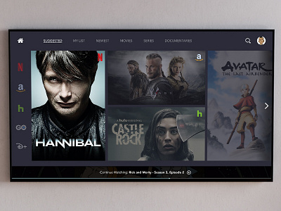 UI Challenge Day 071 - Smart TV