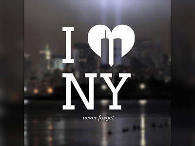 9/11 - Never Forget 911 icon never forget new york type typography