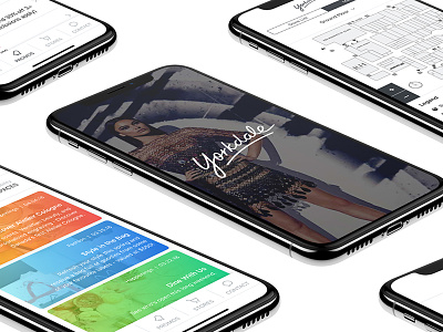 Yorkdale Mall iOS App Concept application concept design ios iphone x mall mobile shopping ui ux uxui