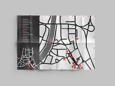 City map brochure - Dolný Kubín #2 art city cmyk color design dolny graphic kubin map print teuton