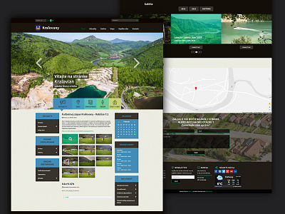 Kraľovany - full webdesign city design digital modern nature simple ui ux village web webdesign