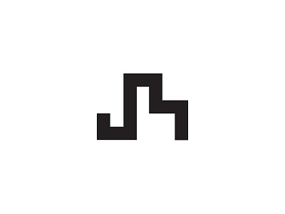 Jakub Had - personal logo design grid had inicial jakub jh logo simple snake symbol vector