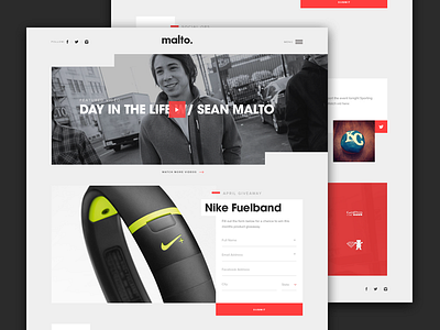 Sean Malto - Old and Early Stage Concept interaction ui ux website