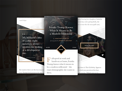 Vogue Article fashion interaction mobile ui ux