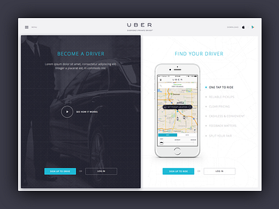 Uber Landing Page