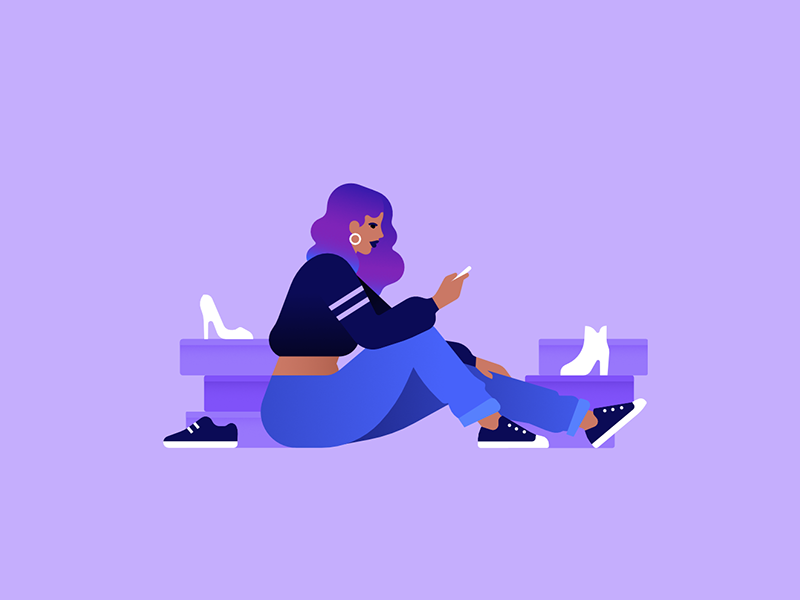 Shoe seller by Justina Leisyte on Dribbble