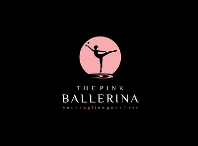 Ballerina Logo ballerina ballerina pink feminime ladies