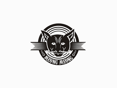 Cat Meong cat games logo