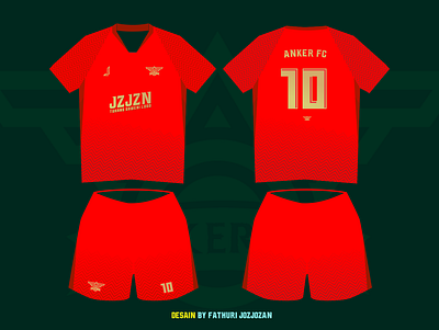 Design Jersey ANKER FC 2020 jersey red tshirtdesign