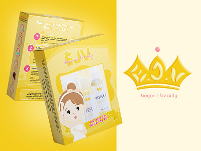 EJV Beyond Beauty Packaging adobe photoshop illustration packaging packaging design packaging mockup product design product label product label design