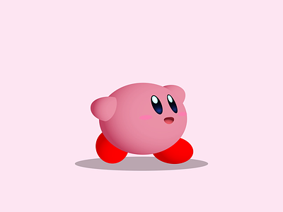 KIRBY - DAY 010 2d 2d animation after effects animation character design illustration kirby loop motion design nintendo nintendo switch