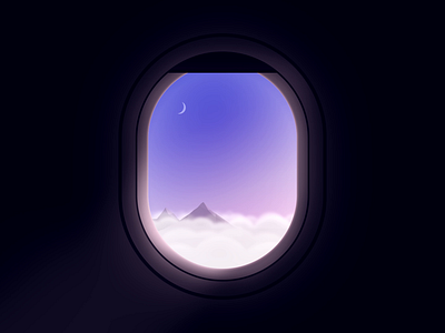 PEAK - DAY 014 2d 2d animation after effects animation illustration loop motion design motion graphics mountain mountains peak plane window