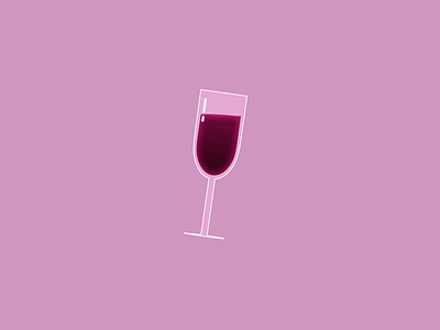 TIPSY - DAY 023 2d 2d animation after effects alcohal animation glass illustration loop motion design motion graphics wine wine glass winery