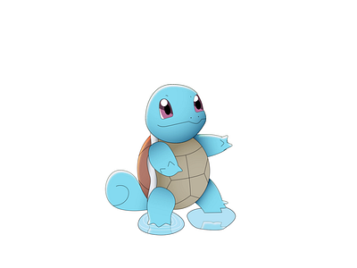 SQUIRTLE - DAY 025 2d 2d animation after effects animation character design illustration loop motion design motion graphics pokemon squirtle