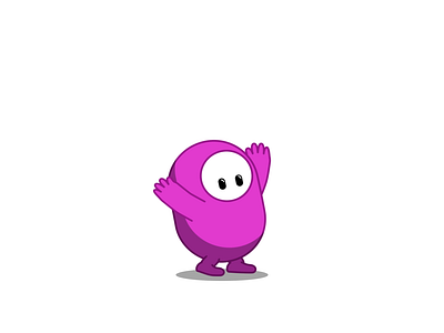 FALL GUYS - DAY 030 2d 2d animation after effects animation character design fall guys illustration loop motion design motion graphics video game