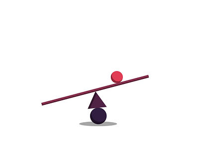 BALANCE - DAY 032 2d 2d animation after effects animation balance circle illustration loop motion design motion graphics triangle