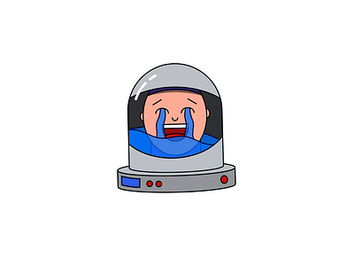 ASTRO - DAY 043 2d 2d animation after effects animation astro astronaut helmet illustration loop motion design space space helmet spaceman spacesuit