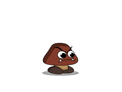 GOOMBA - DAY 067 2d 2d animation after effects animation character design goomba illustration loop mario mariobros motion design motion graphics nintendo