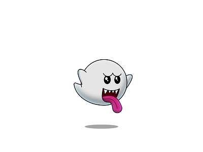 BOO - DAY 068 2d 2d animation after effects animation boo character design ghost illustration loop motion design motion graphics nintendo