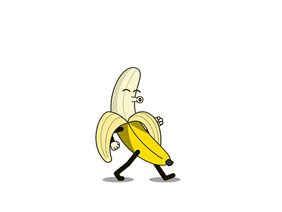 PEELED - DAY 077 2d 2d animation after effects animation banana banana peel character design illustration loop motion design motion graphics peel