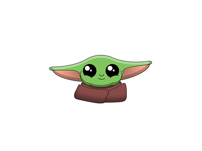THE CHILD - DAY 078 2d 2d animation after effects animation baby yoda illustration loop mandalorian motion design motion graphics star wars yoda