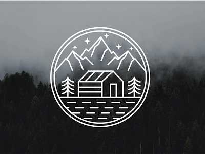 Line Art Nature Logo Design