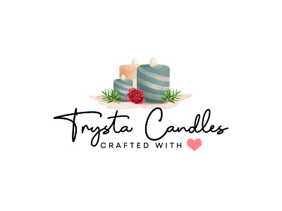 Trysta Candles Logo Design branding candle logo candle logo design design fiverr graphic design illustration line art logo logo minimal logo minimalist logo modern logo ui