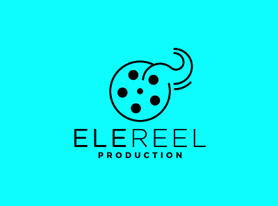 Elereel Production Logo Design branding design fiverr graphic design illustration line art logo line logo logo minimal logo minimalist logo modern logo ui