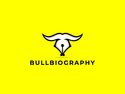 BullBiography Logo Design branding bull logo design fiverr graphic design illustration line art logo logo logo design minimal bull logo minimal logo modern logo modern minimal logo ui