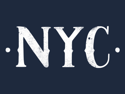 NYC 2 blue city derek hand jeter new york nyc texture type typography
