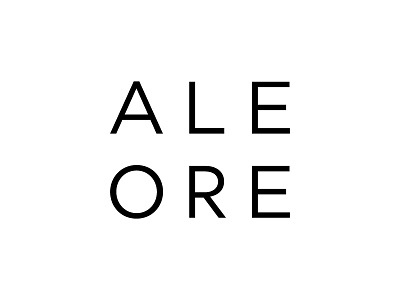 Ale Ore beauty branding clean fashion logo type typography wordmark
