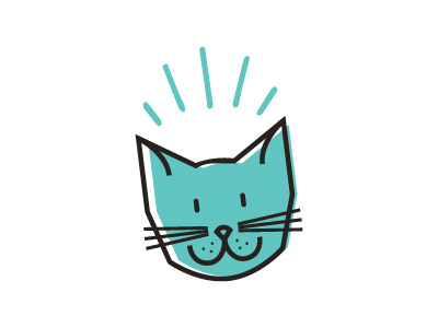 PIP Cat branding cat flat geometric handdrawn icon illustration kitty logo mascot twotone