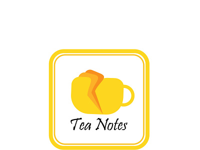 TEA NOTES LOGO branding design icon illustraion illustration logo logo design minimal typography