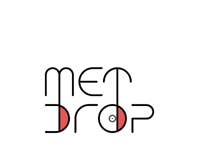 METDROP LOGO 2 branding design illustraion illustration illustrator logo logo design minimal typography